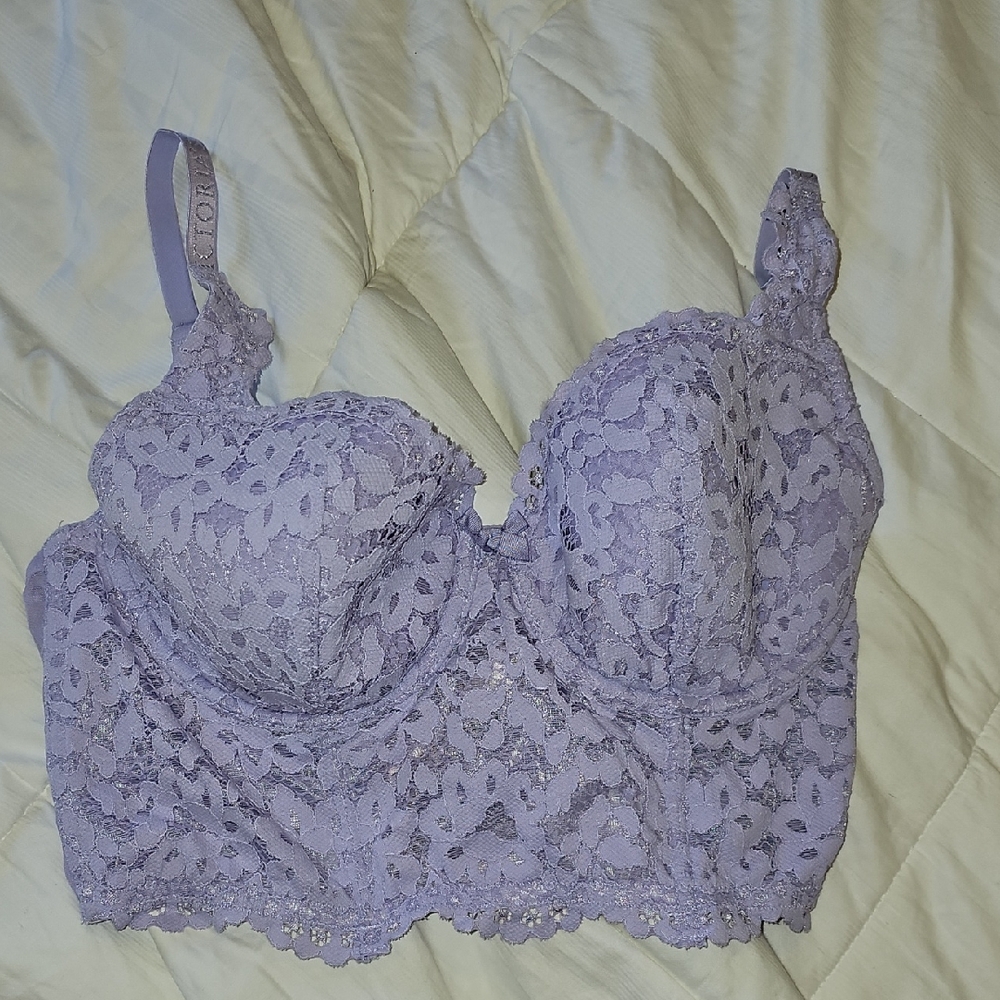 V.S. Lavender Lace Bralette Demi